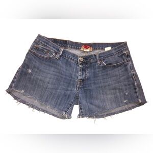 Lucky Brand Blue Jean Shorts with Distressed Hem